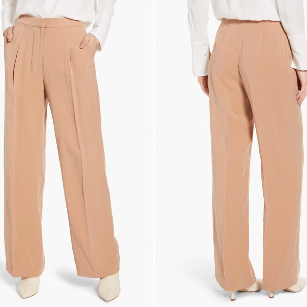 Something Navy Tonal Stripe Relaxed Pants - sz 6